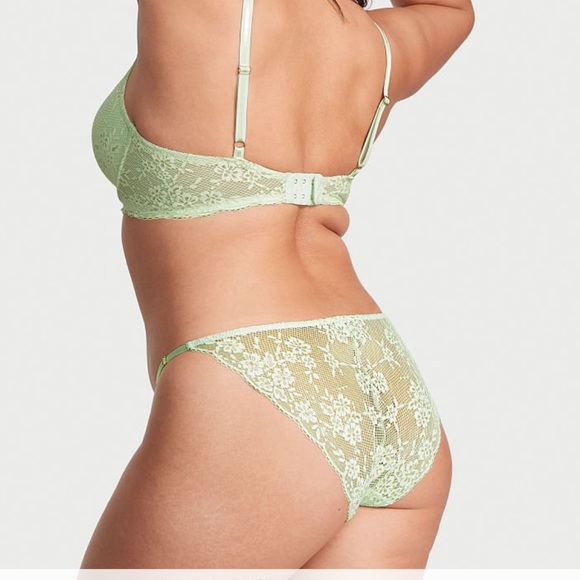 LARGE Victoria’s Secret green lace bikini panties - Picture 3 of 6